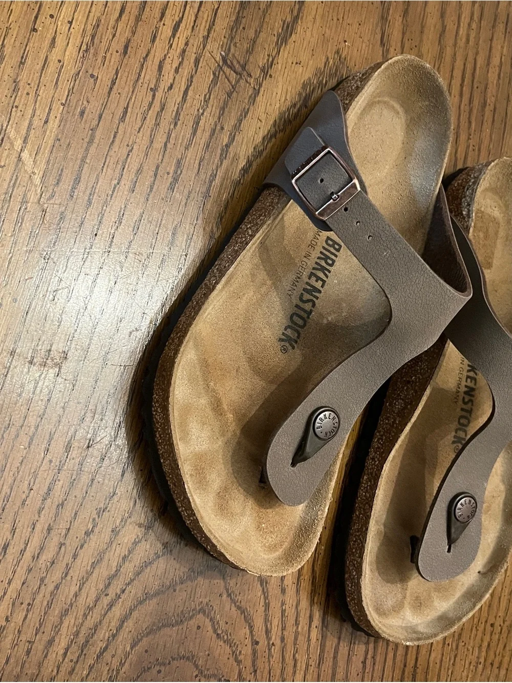 Birkenstock Brown Gizeh Thong Sandals, size 39 - Picture 2 of 10